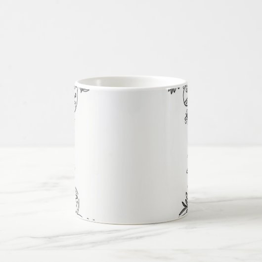 Bloemendecoratie mok (Center)