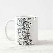 Bloemendecoratie mok (Links)