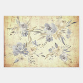  bloemendecoratief muziekblad inpakpapier vel (Voorkant)