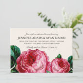  BLOEMENDECOUPAGE REPETITITIEDINER INVITE KAART (Staand voorkant)