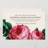  BLOEMENDECOUPAGE REPETITITIEDINER INVITE KAART (Voorkant / Achterkant)