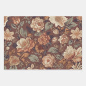 Bloemendecoupe papier set van 3 botanisch inpakpapier vel (Voorkant 2)