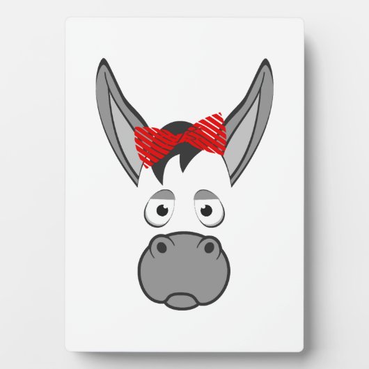 Bloemendek Donkey Dieren Halloween Kostuum Cadeau Fotoplaat (voorkant)