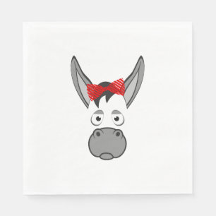 Bloemendek Donkey Dieren Halloween Kostuum Cadeau Servet