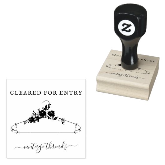Bloemendek Hanger Logo Covid Temperatuur Goedgekeu Rubberstempel (Gestempeld)