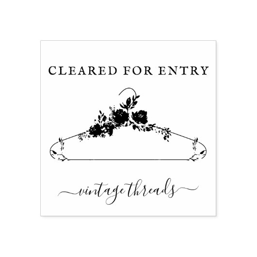 Bloemendek Hanger Logo Covid Temperatuur Goedgekeu Rubberstempel (Afrduk)