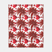 Bloemendek throwdeken fleece deken (Voorkant)