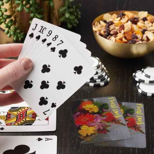 Bloemendek van speelkaarten (Insitu)
