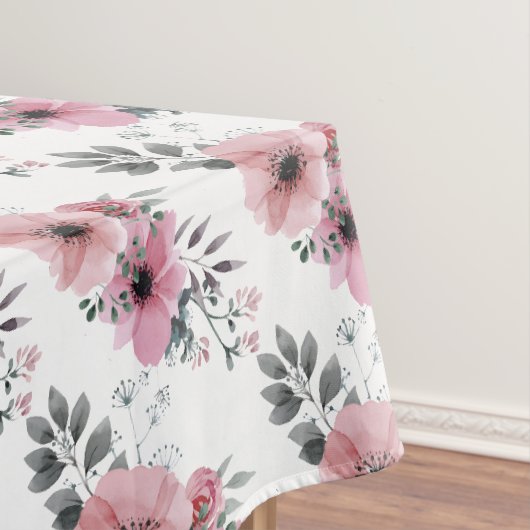 Bloemendeken met roze bloemen tafelkleed (Voorbeeld)