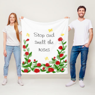 Bloemendeken van fleece deken