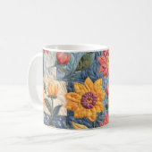Bloemendekenpatroon Koffiemok (Voorkant links)