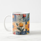 Bloemendekenpatroon Koffiemok (Links)