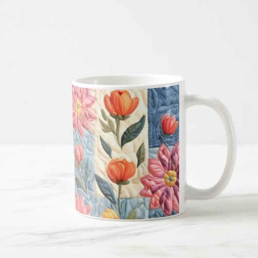 Bloemendekenpatroon Koffiemok (Rechts)