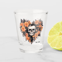 Bloemendekoratie Oranje & Zwarte Nacht Engel Hart