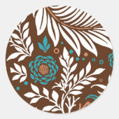 Bloemendesign 23 ronde sticker (Voorkant)