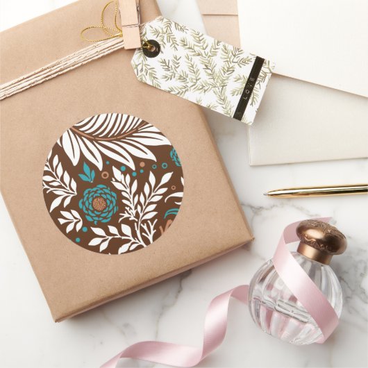Bloemendesign 23 ronde sticker (Geschenken)