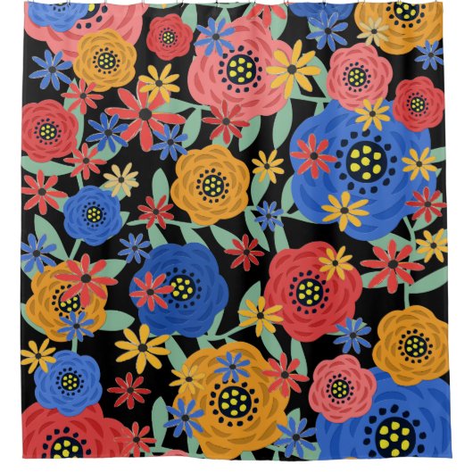 Bloemendesign 3618 douchegordijn (Voorkant)