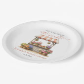 Bloemendesign | Bruidsmeisjesfeest Papieren Bordje (Gekanteld)