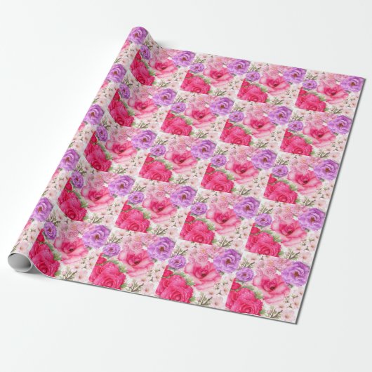 Bloemendesign Cadeaupapier (Uitgerold)