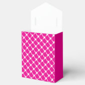 Bloemendesign in hete roze bedankdoosjes (Geopend)