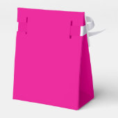 Bloemendesign in hete roze bedankdoosjes (Achterkant)