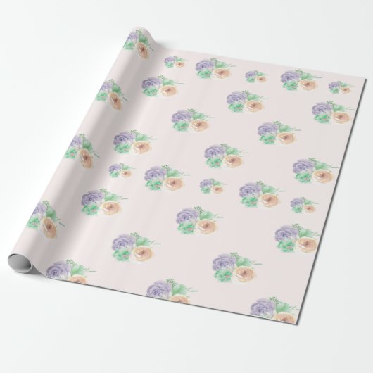 Bloemendesign Inpakpapier (Uitgerold)