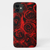 Bloemendesign met rode rozen Case-Mate iPhone case (Achterkant)