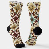 Bloemendesign op sokken (Gebogen)