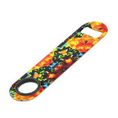 Bloemendesign Oranje Speed Flessenopener (Voorkant Gekanteld)