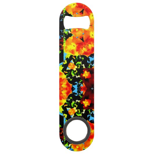 Bloemendesign Oranje Speed Flessenopener (Voorkant)