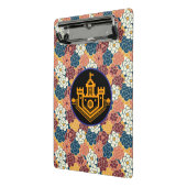 bloemendesign over de hele stof mini klembord (Angled2)