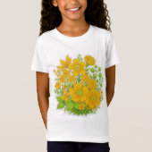 Bloemendesign printkunst  t-shirt (Voorkant)