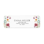 Bloemendesign Retouradreslabel Etiket (Voorkant)