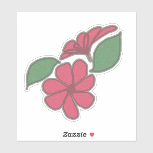 Bloemendesign Sticker (Vel)