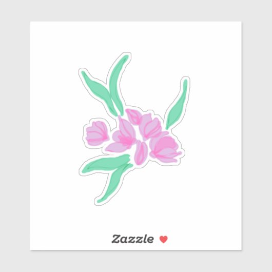 Bloemendesign Sticker (Vel)