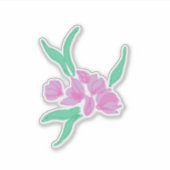 Bloemendesign Sticker (Voorkant)