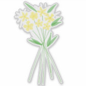 Bloemendesign Sticker (Voorkant)