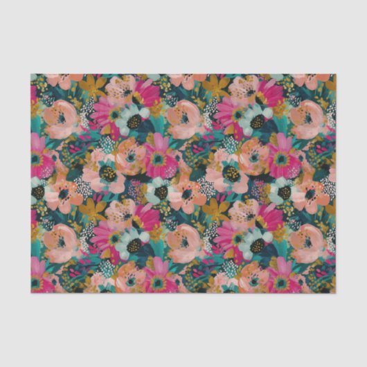 Bloemendesign tissuepapier (Voorkant)