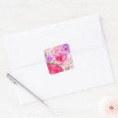 Bloemendesign Vierkante Sticker (Envelop)