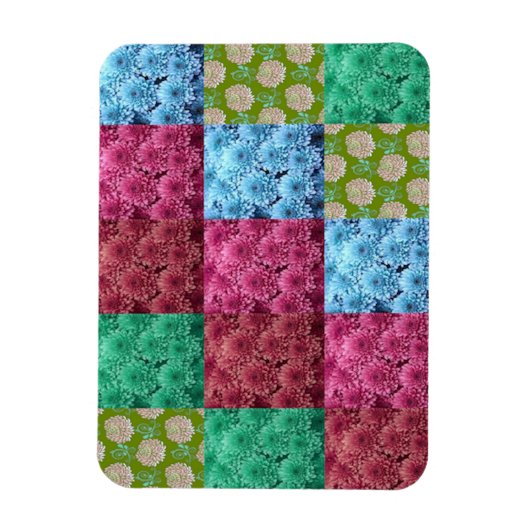 bloemendesign voor quilt magneet (Verticaal)
