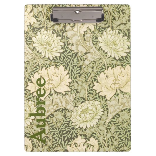 Bloemendesign Wm Morris Voeg een naam toe Klembord (Voorkant)