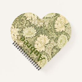 Bloemendesign Wm Morris Voeg een naam toe Notitieboek