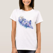 Bloemendesign Zeeotter T-shirt (Voorkant)