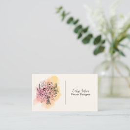 Bloemendesigner/Bloemenwinkel/Bloemist Visitekaartje