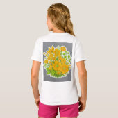 Bloemendesignprint  t-shirt (Achterkant volledig)
