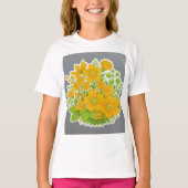 Bloemendesignprint  t-shirt (Voorkant)