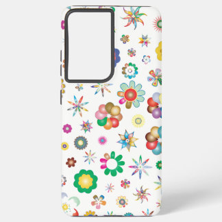 Bloemendessin Samsung Galaxy S21 Ultra Hoezen Hoesje