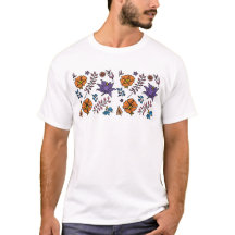 Bloemendessin T-Shirt