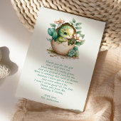 Bloemendiner-ei Babyshower Bedankt