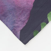 Bloemendinosaurussen: Waterverf stoffen ontwerp Fleece Deken (Hoek)